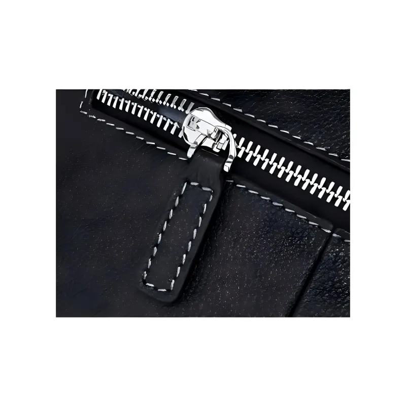 Hush Puppies Cow Leather Crossbody Bag, Shoulder Bag Men's Black-4