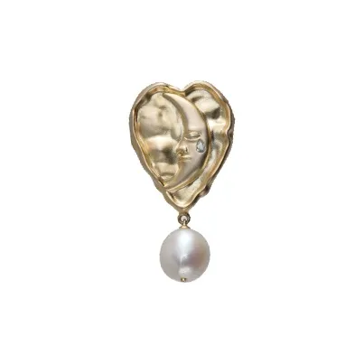 Lost In Echo Waterdrop Heart Shaped Earrings Women's-5