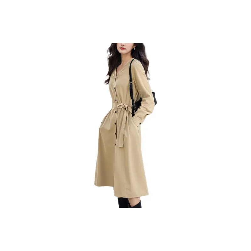 Wbwq Long Sleeved Dresses Women's Multiple Colors-0