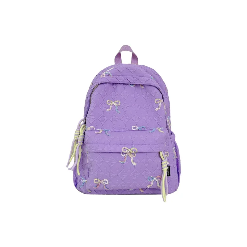 Meow In The Grass Nylon Backpack Unisex Multicolor-10