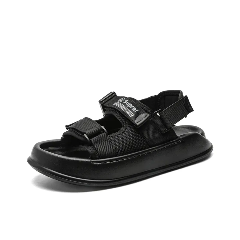 Lanza Beach Sandals Men's Black-0
