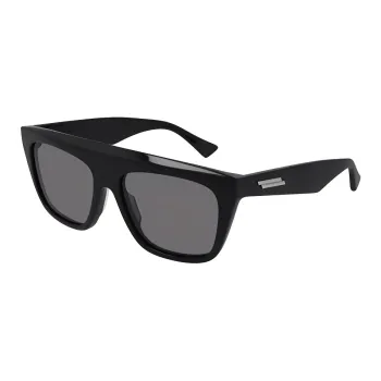 Bottega Veneta Plastic Square Sunglasses Unisex Black