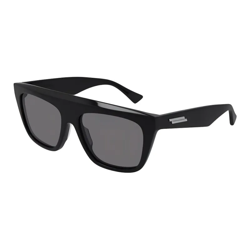 Bottega Veneta Plastic Square Sunglasses Unisex Black-0
