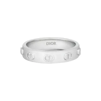 DIOR Sterling Silver Rings Unisex Silver
