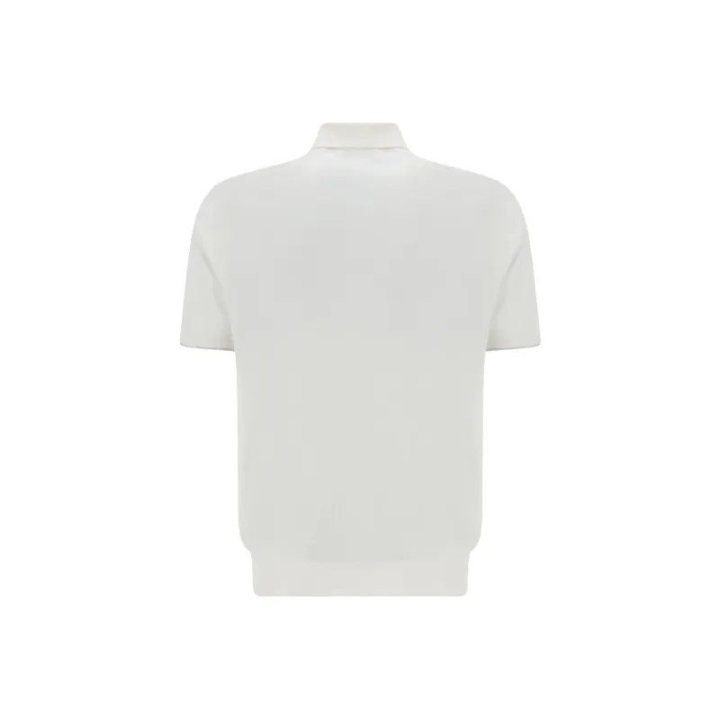 Brunello Cucinelli Short Sleeved Buttoned Polo Shirt-1
