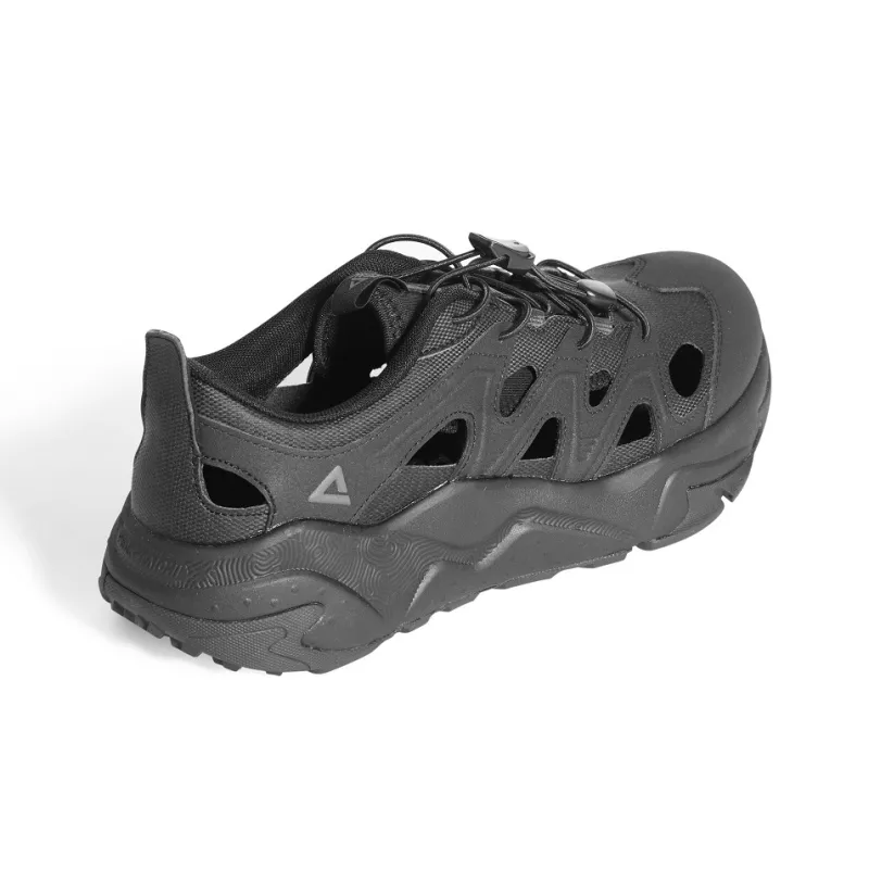 PEAK Taichi River Trekking Sandal Clogs Men's All Black-3