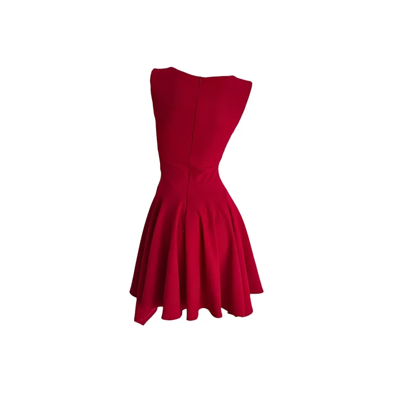 DOKZB Slip Dresses Women's Red-1