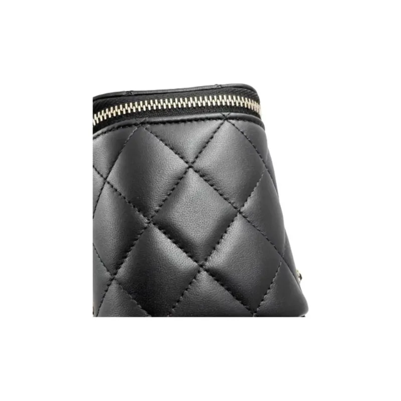 CHANEL Sheepskin Crossbody Bags Trumpets Women's Black-2