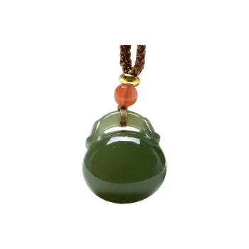 MARY WINDSOR Hetian Jade Pendants Pale Greenish White Jade Unisex