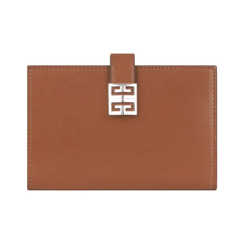 GIVENCHY 4G Cow Leather Wallet Women's Brown