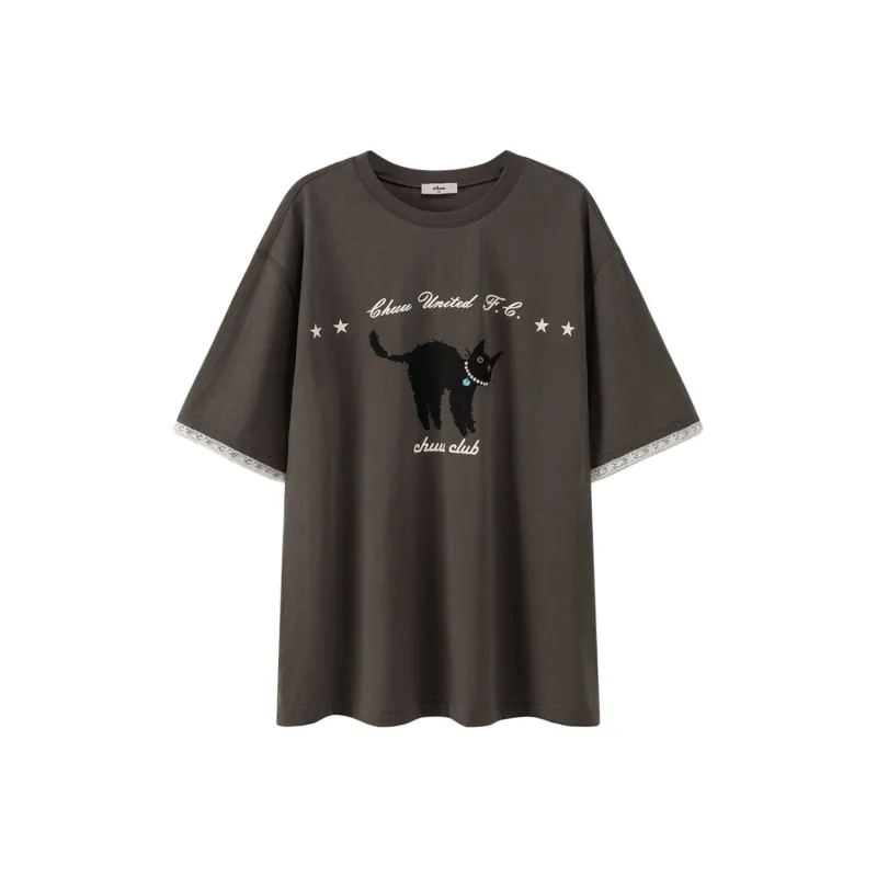 CHUU 2024 Summer New Arrival Crew Neck Loose Fit T-Shirt Women's-5