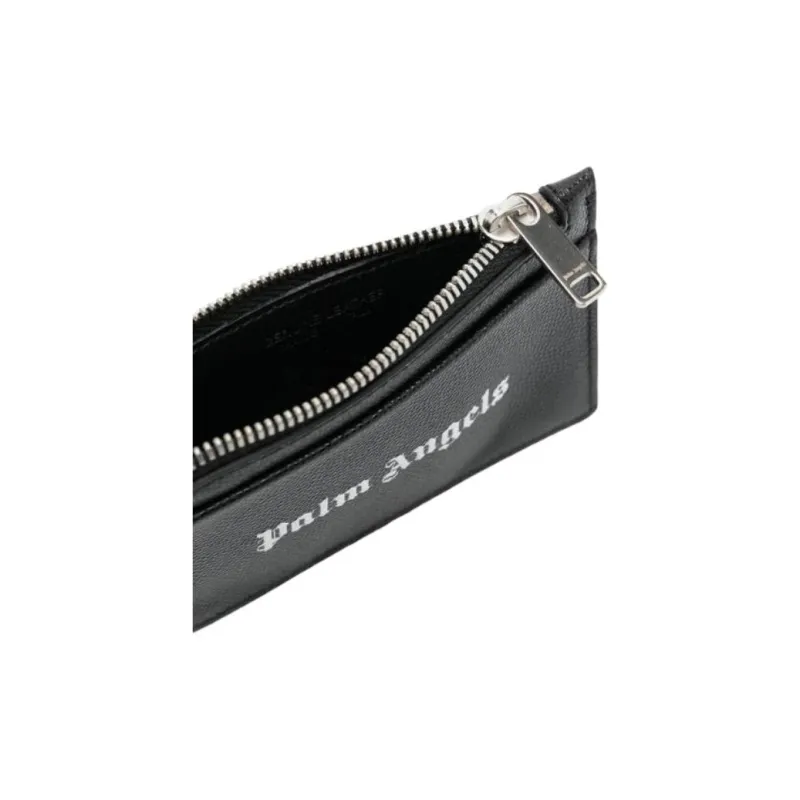 PALM ANGELS Logo Print Zipped Cardholder-3