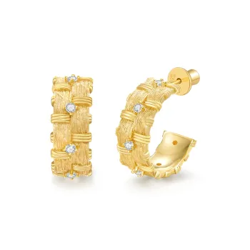 MITHAOL KUSC 925 Sterling Silver Earrings Women's
