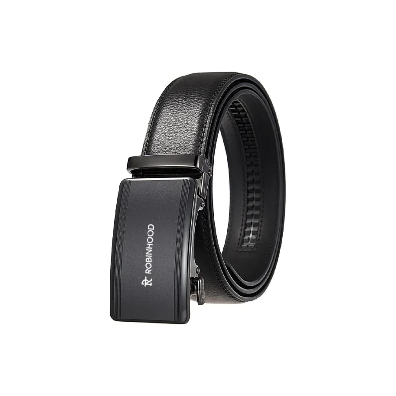 ROBINHOOD Second Cow Leather Belts Men's Width 3.5CM-0
