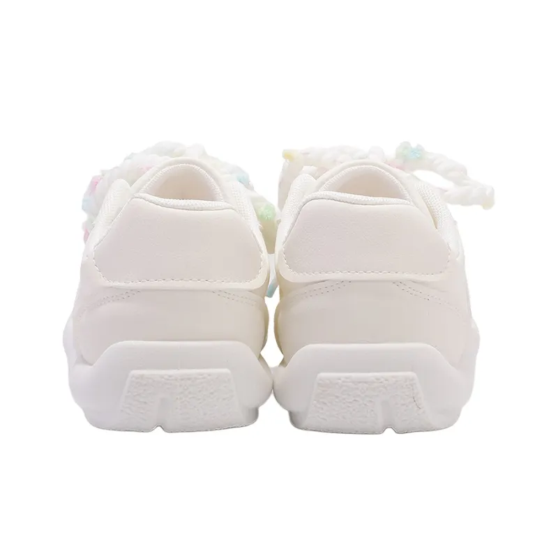 Shen Linsen Non slip Lightweight Low Top Skateboard Shoes Women's Beige-3