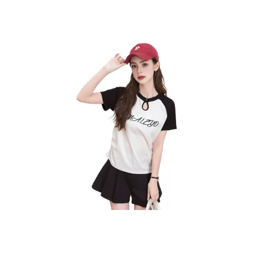 FAWENXIANGZI Raglan Sleeve T Shirt Women's