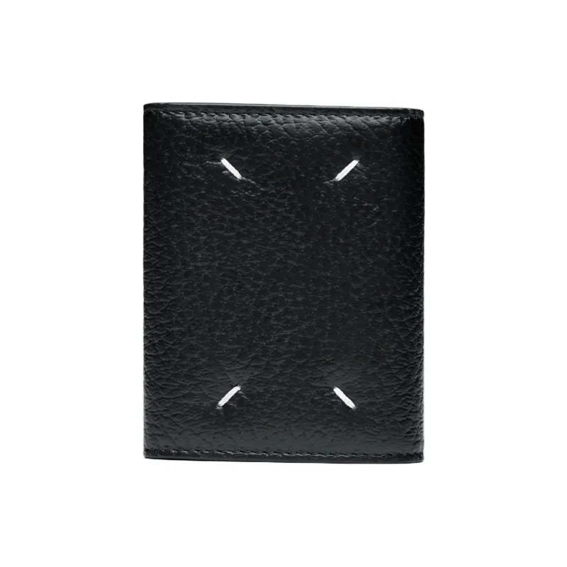 Maison Margiela Grain Calfskin Card Holder Women's Black-1