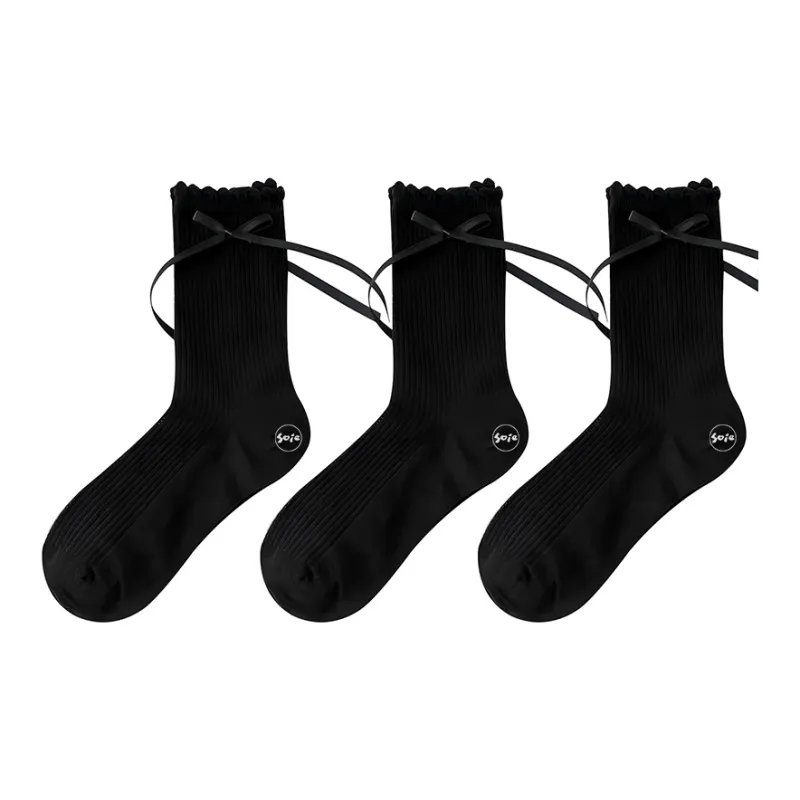 SOIE Mid Calf Socks Women's Combo Set-10