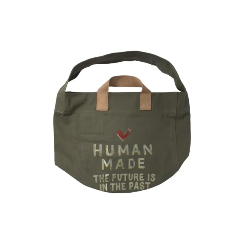 HUMAN MADE Cotton Handbag Unisex Olive Green-1