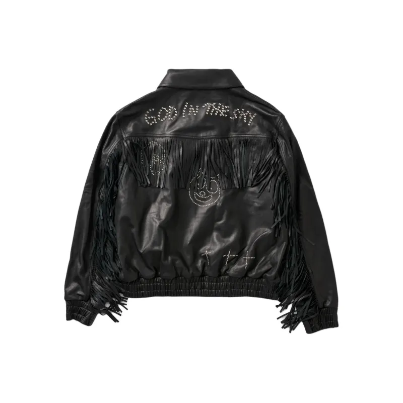 Paly Hollywood SS25 REAL LIFE FRINGE JACKET Jackets & Coats Unisex-1
