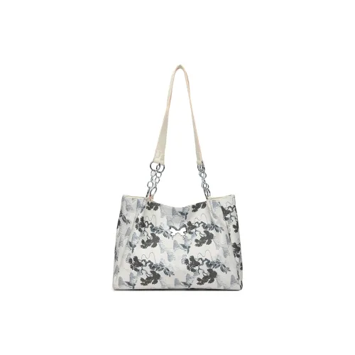 Bueno PU Tote Handbag, Shoulder Bag Regular Women's White/Ecru/Khaki/Pink/Blue