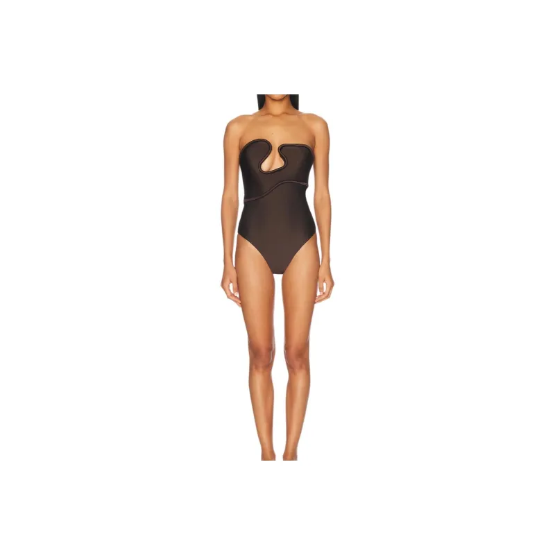 Adriana Degreas One piece Swimsuit Women's Coffee-0