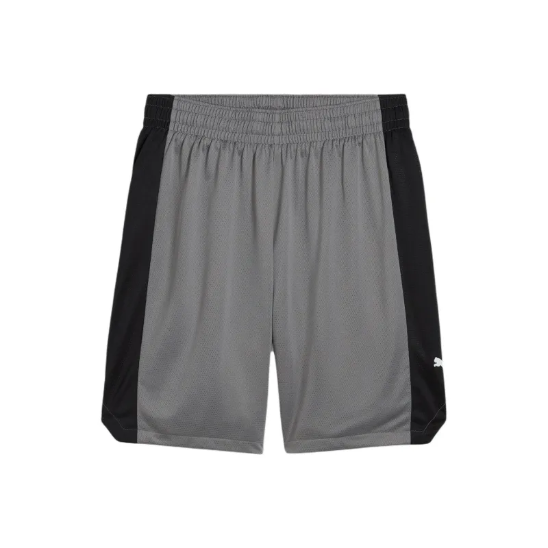 PUMA SHOTSHORT Blocker Basketball Shorts Men's Gray/Black 14-0
