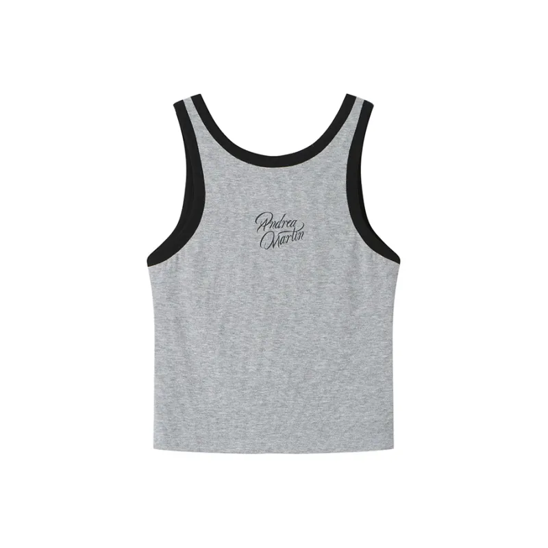 ANDREA MARTIN Tank Tops Women's Gray-1