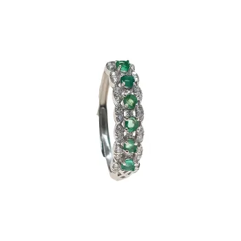 Andaozi Natural Emeralds Rings Women's