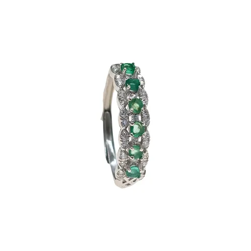 Andaozi Natural Emeralds Rings Women's