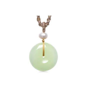 MARY WINDSOR Hetian Jade Pendants Pale Greenish White Jade Unisex