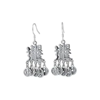 JINLUWANG S925 Silver Earrings Women's