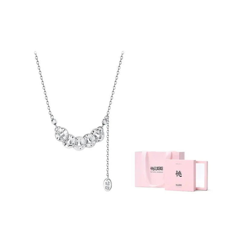 TAOHUAZHAOZHAO S925 Silver Necklaces Women's-3