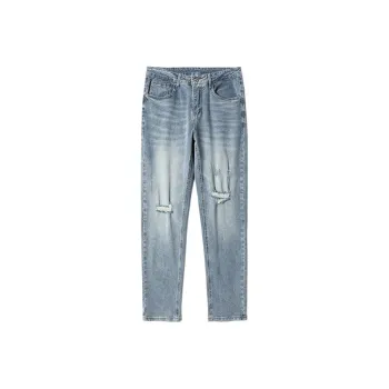SNOW FLYING Jeans Unisex Vintage Blue
