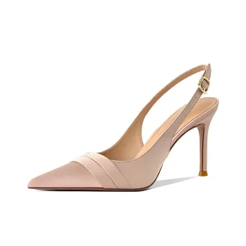 Lan Miao Slim Heel High Heels 6CM Women's Champagne