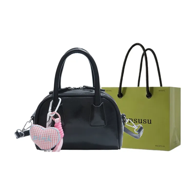 Bansusu PU Boston Bag, Shoulder Bag, Crossbody Bag, Handbag Women's Multicolor-8
