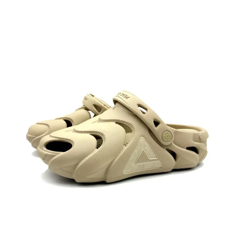 PEAK Pole Hole Shoes Clogs Unisex Khaki-2