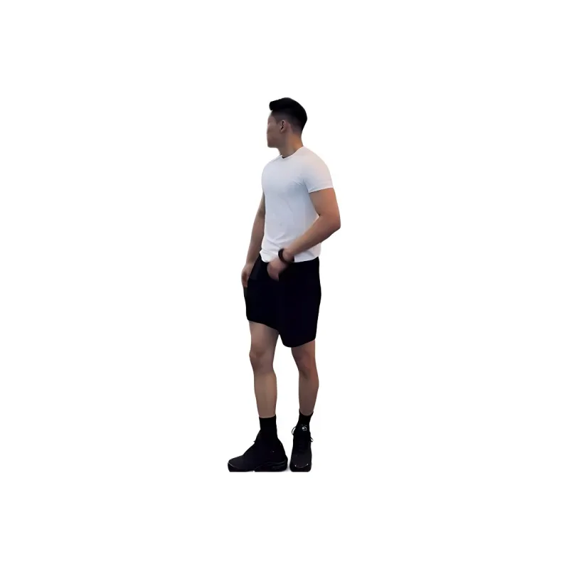 CORNILOT Casual Shorts Unisex Phantom Black-1