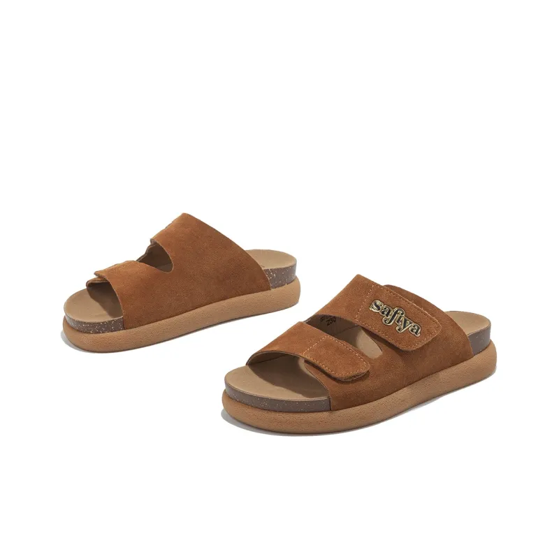 Safiya PU Polyurethane Abrasion Resistant Slide Slippers Women's-13