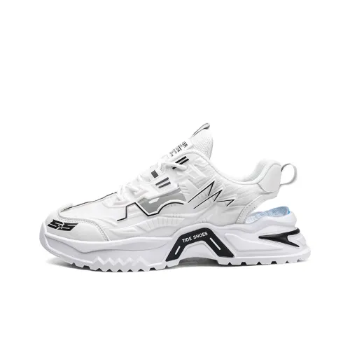 YIVELOVE Slip Resistant, Abrasion Resistant, Breathable Low Top Chunky Sneakers Men's