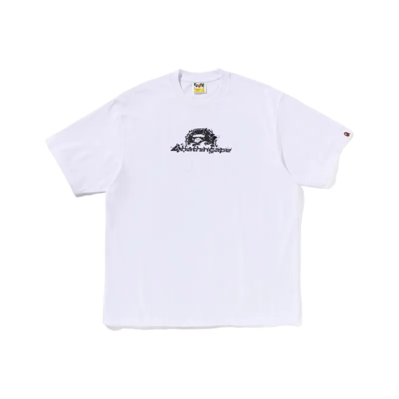 Bape Raindrop Ape Head Logo Relaxed Fit Tee-1