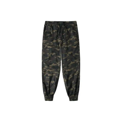 Columtomy Casual Pants Unisex Camouflage
