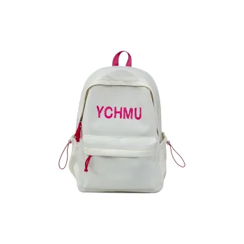 AIBAG Nylon Backpack Unisex White/Black/Light Yellow/Blue