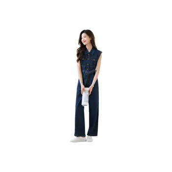 Mo Han Yi Mei Jumpsuit Women's Denim Blue