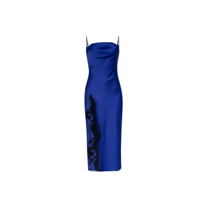 VERSACE Lace-Detailed Sleeveless Dress-0