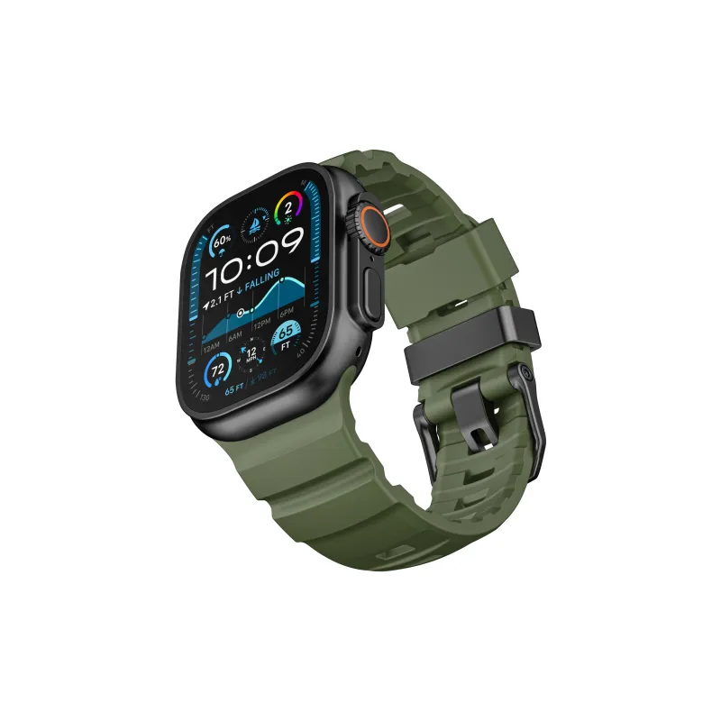KVZUVUU Apple Compatibility Watch Band Rubber Material-6