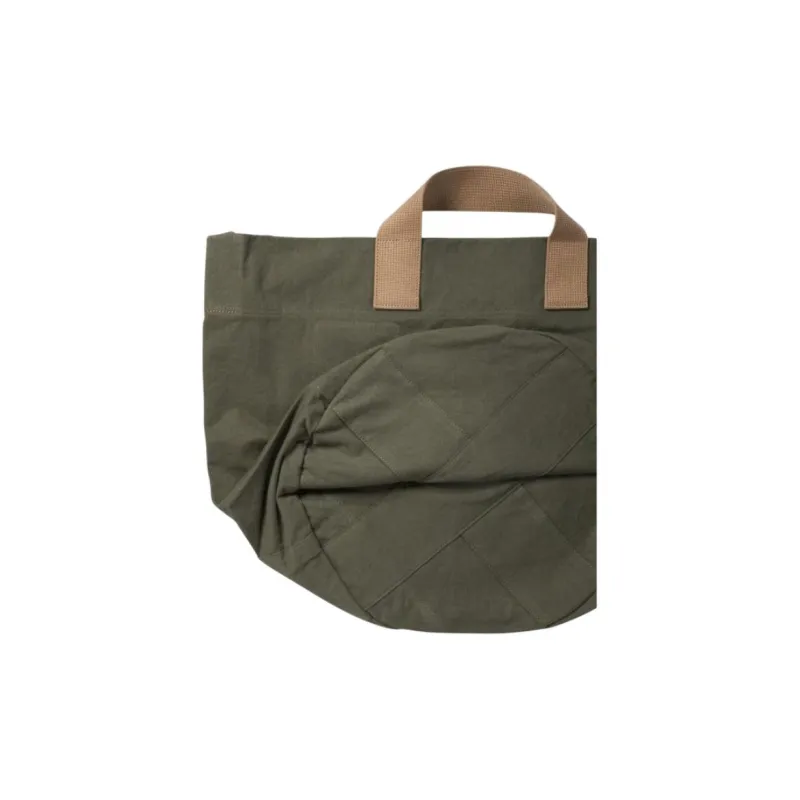 HUMAN MADE Cotton Handbag Unisex Olive Green-3