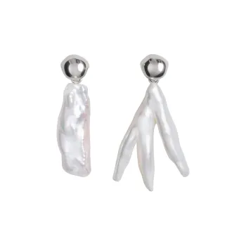 Phoebe Philo Pearl Earrings Unisex Silver