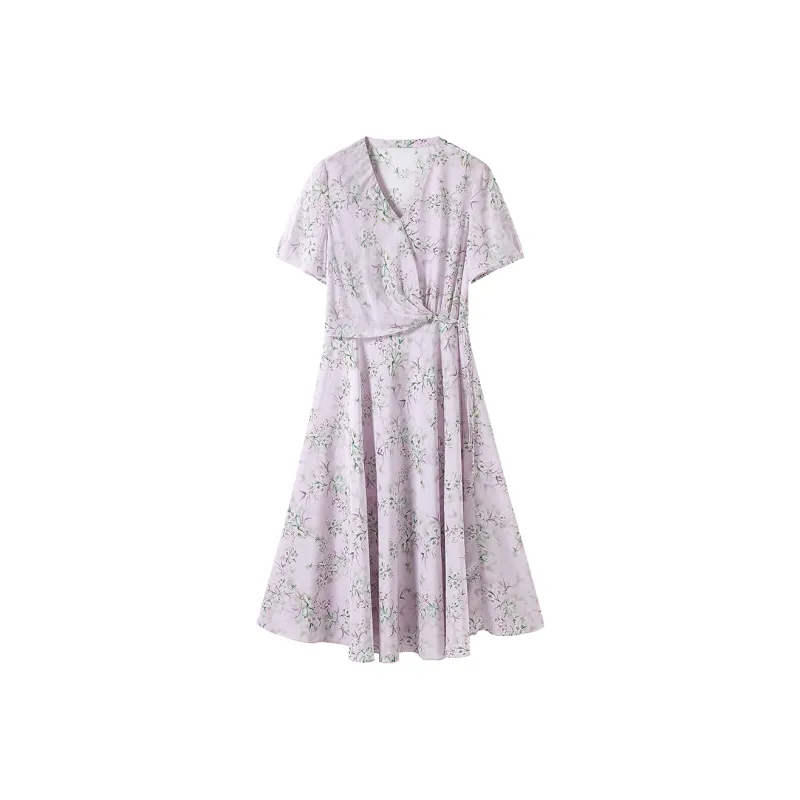 Hang Yi Court Short Sleeved Dress Women's-0