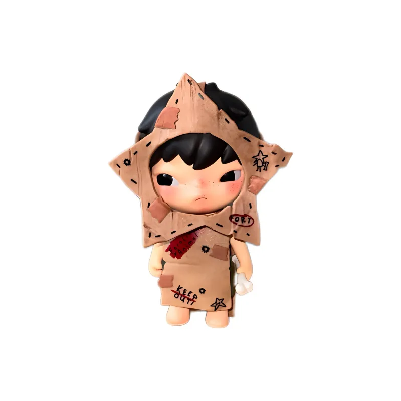 [Modified Doll] POP MART Hirono, Shelter Collection, Warrior Hang Tag Box 11.8cm-3